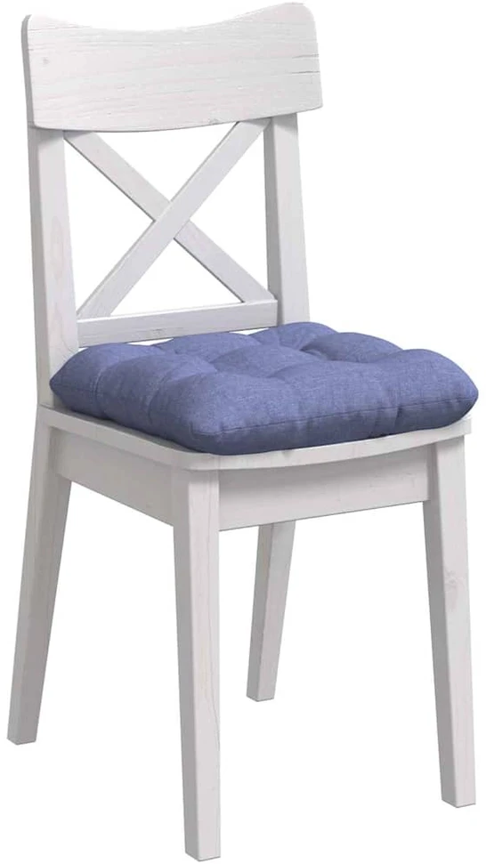 Sėdynių pagalvėlės 4 pcs Džinsinės mėlynos 40 x 40 x 12 cm