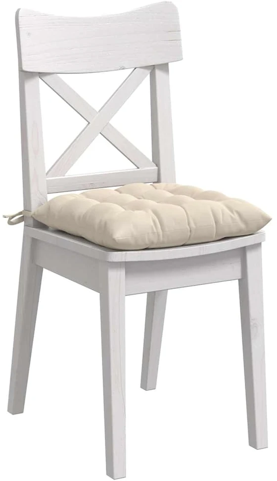 Sėdynių pagalvėlės 4 vnt. Mikropluoštas Smėlio 40 x 40 x 6 cm