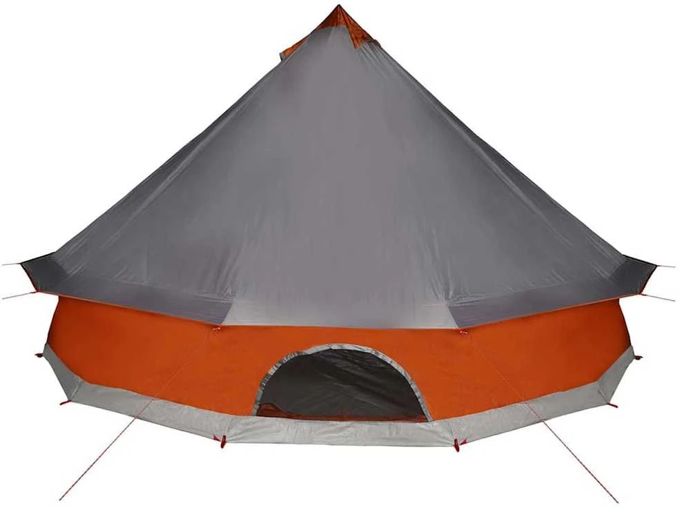 Šeimos palapinė, pilka ir oranžinė, aštuonvietė, tipi