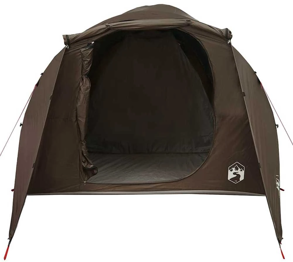 Šeimos palapinė, ruda, šešiavietė, tunelinė, atspari vandeniui