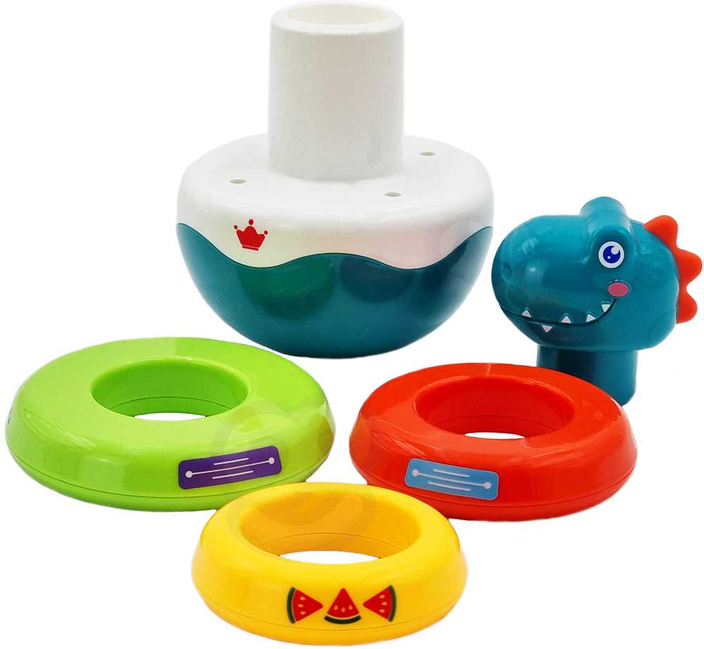 Woopie Baby WOOPIE Žaislas Sensoryczny Dino Piramidė Kūdikiams