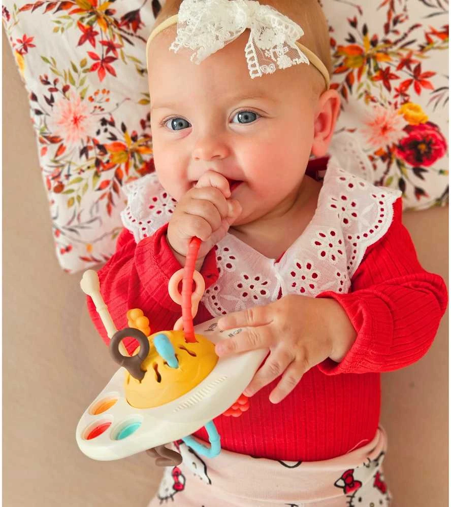 Montessori sensorinis barškutis UFO WOOPIE BABY
