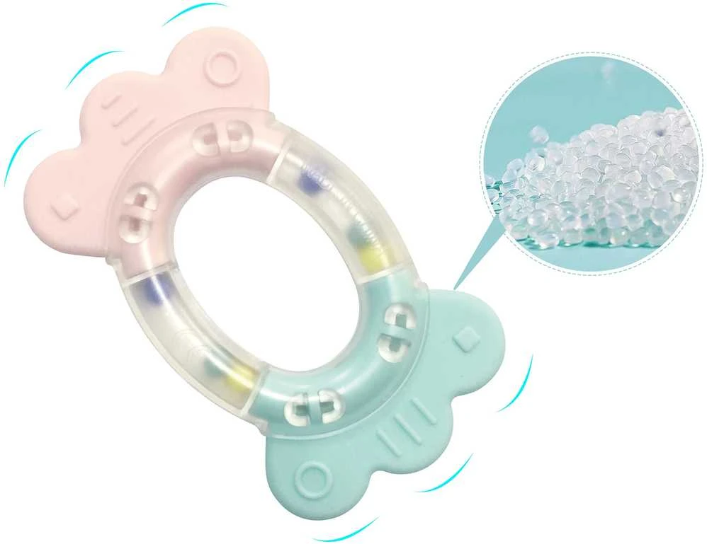 Woopie Baby WOOPIE Kūdikių Kramtukai ir Kramtantys Žaislai 5 Spalvų Rinkinyje