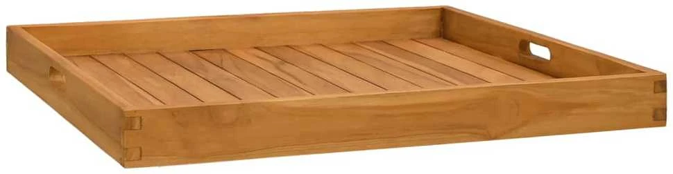 Serviravimo padėklas, 70x70cm, tikmedžio medienos masyvas