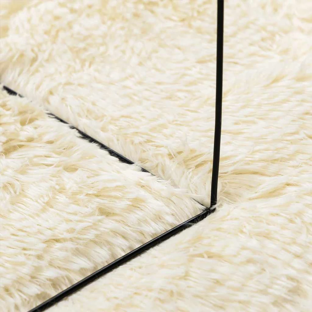 Shaggy tipo kilimas, NAVARRA, 130x200 cm, kreminė, poliesteris