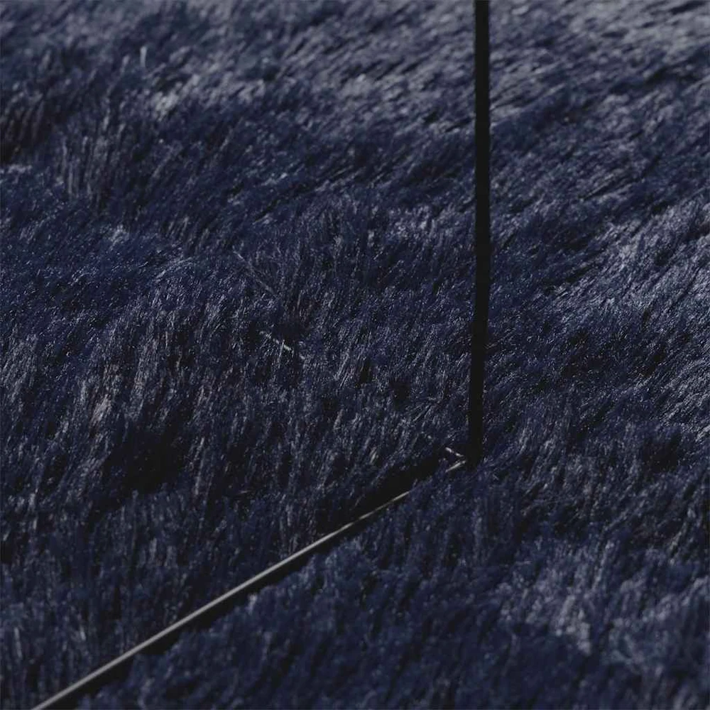Shaggy tipo kilimas, NAVARRA, 200x200 cm, tamsiai mėlyna