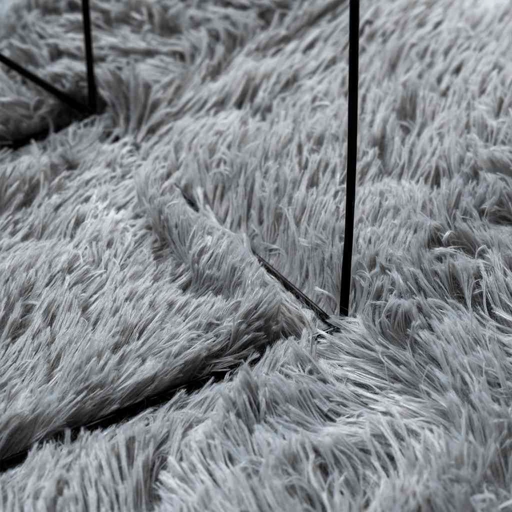 Shaggy tipo kilimas, NAVARRA, 300x200 cm, šviesiai pilka