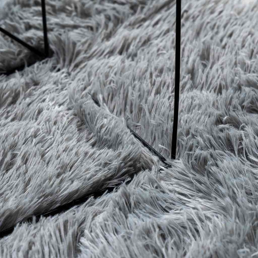 Shaggy tipo kilimas, NAVARRA, 80x150 cm, šviesiai pilka