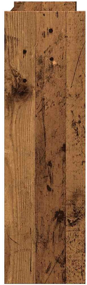 Sieninė batų spintelė, medienos, 80x18x60cm, apdirbta mediena