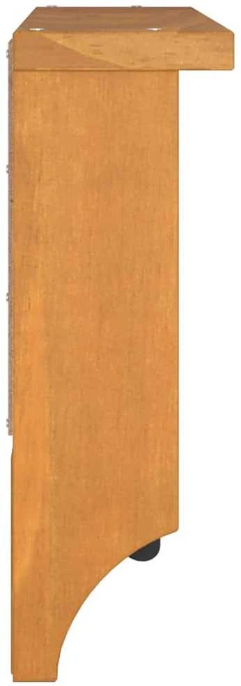 Sieninė kabykla "SANDNES" 45x12x35 cm medžio masyvo pušis