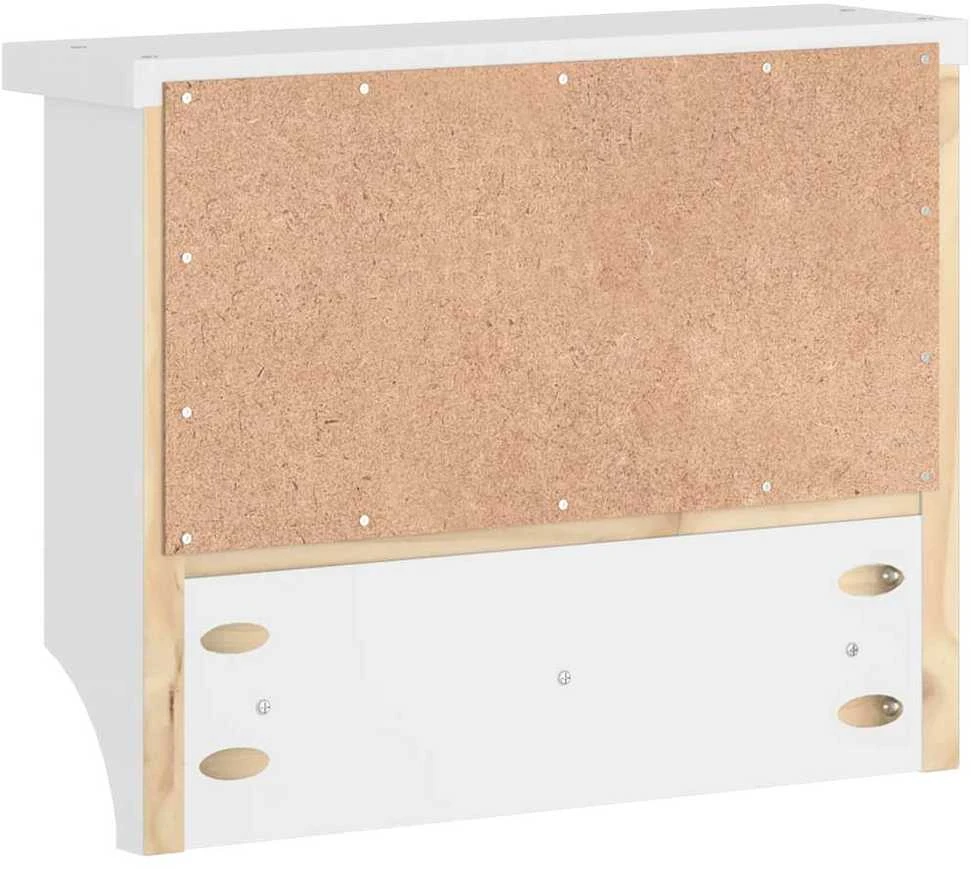 Sieninė kabykla SANDNES baltas 45x12x35 pušies masyvo