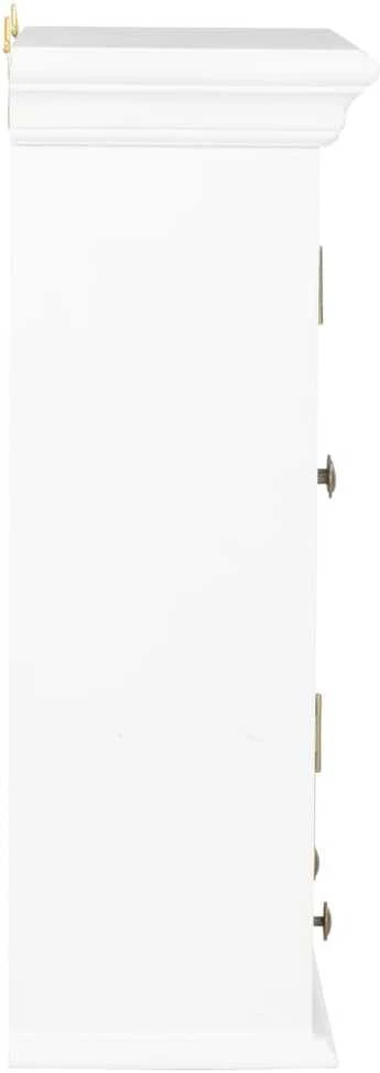Sieninė spintelė, baltos spalvos, 49x22x59cm, apdirbta mediena