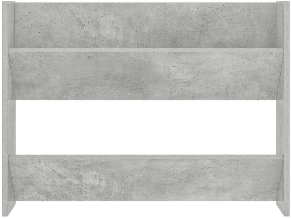 Sieninė spintelė batams, betono pilka, 80x18x60cm, mediena