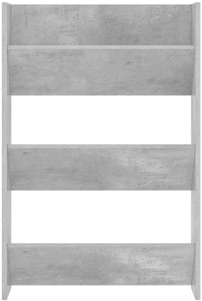 Sieninė spintelė batams, betono pilkos spalvos, 60x18x90cm, MDP