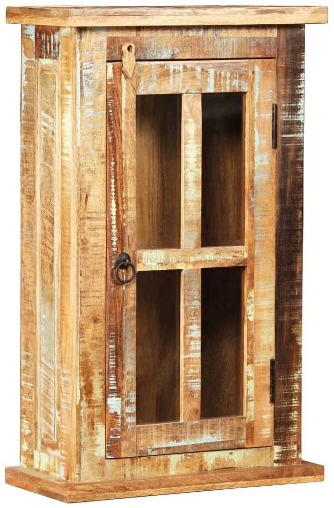 Sieninė spintelė, perdirbtos medienos masyvas, 44x21x72cm