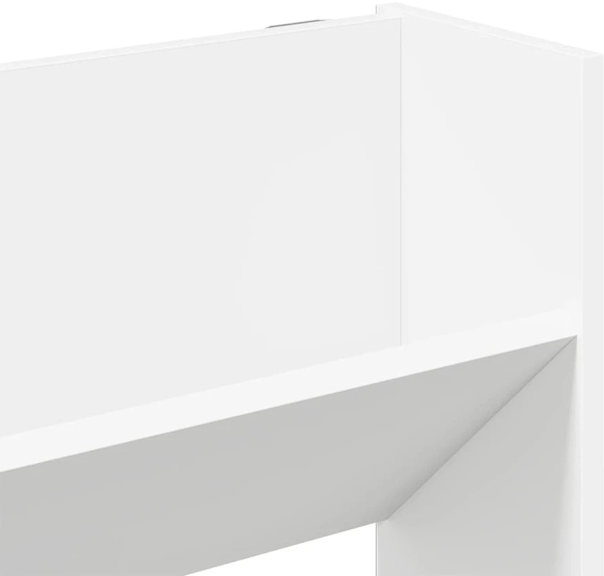Sieninės spintelės batams, 2vnt., baltos, 80x18x90cm, MDP