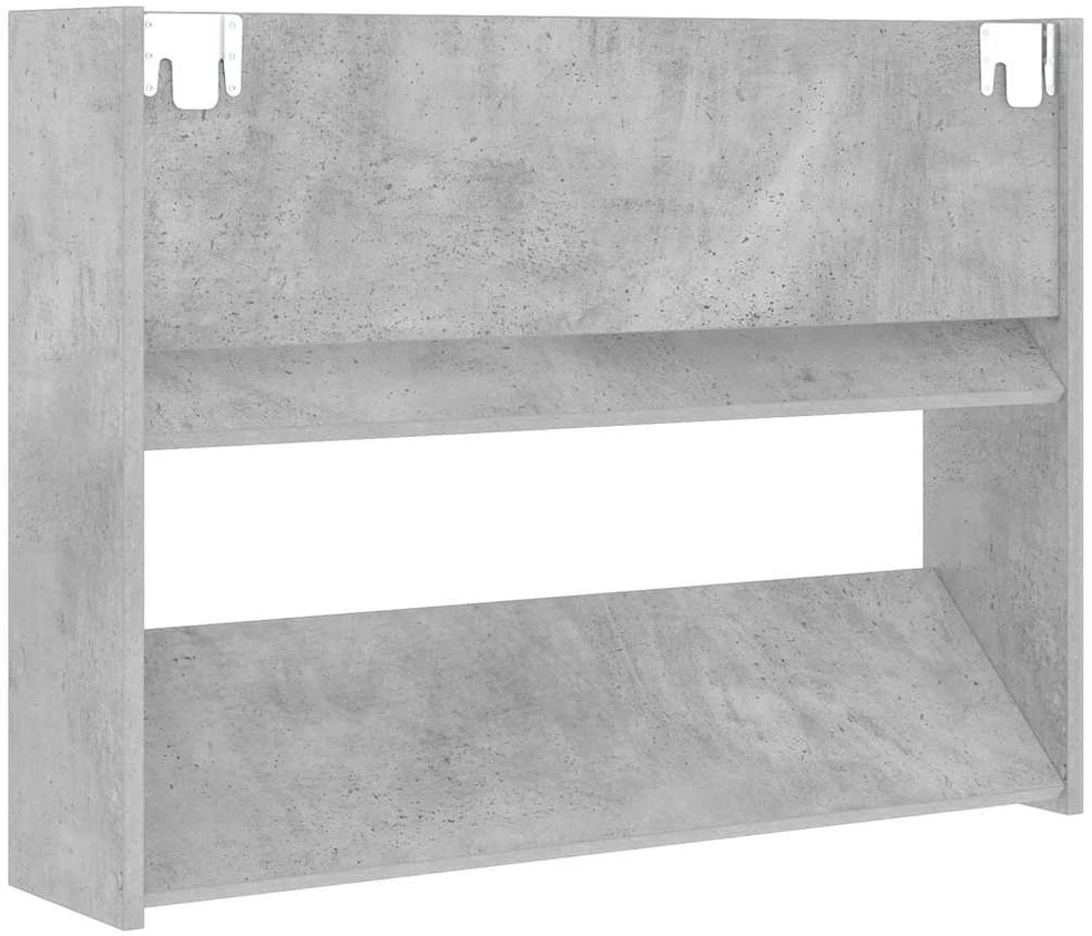 Sieninės spintelės batams, 2vnt., pilkos, 80x18x60cm, MDP