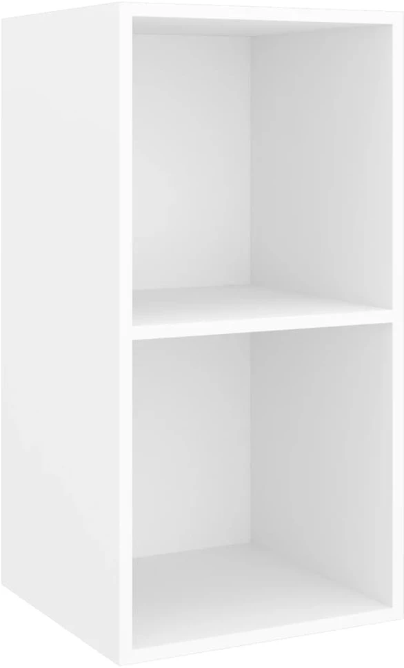 Sieninės televizoriaus spintelės, 2vnt., baltos, mediena