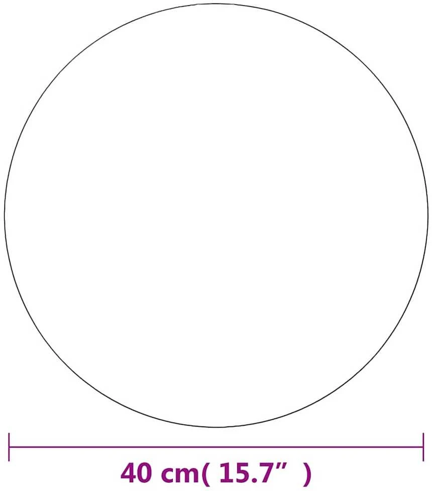 Sieniniai veidrodžiai, 2vnt., 40cm, stiklas, apskriti