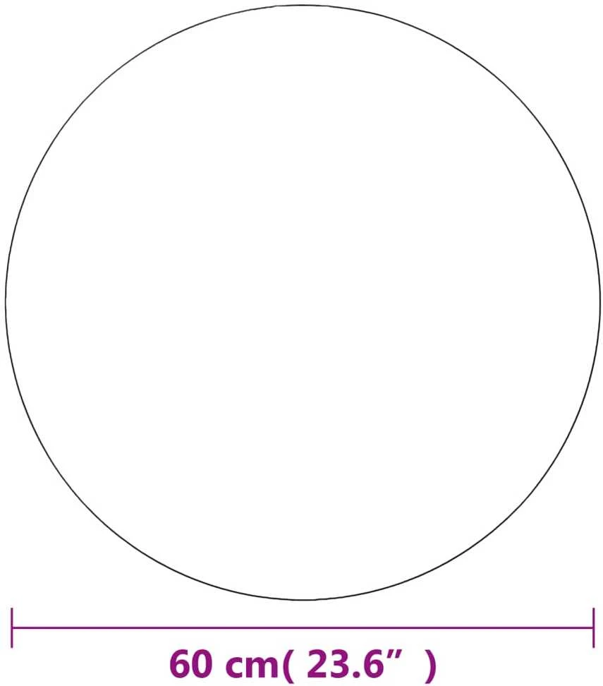 Sieniniai veidrodžiai, 2vnt., 60cm, stiklas, apskriti