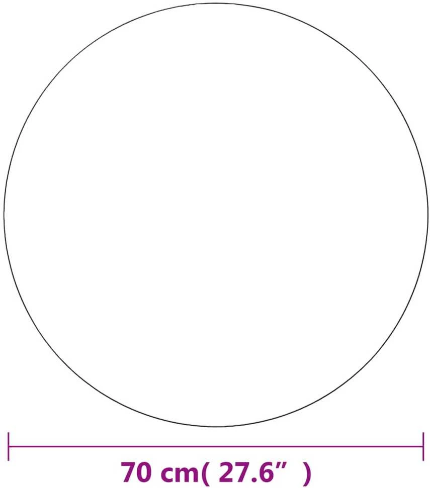 Sieniniai veidrodžiai, 2vnt., 70cm, stiklas, apskriti