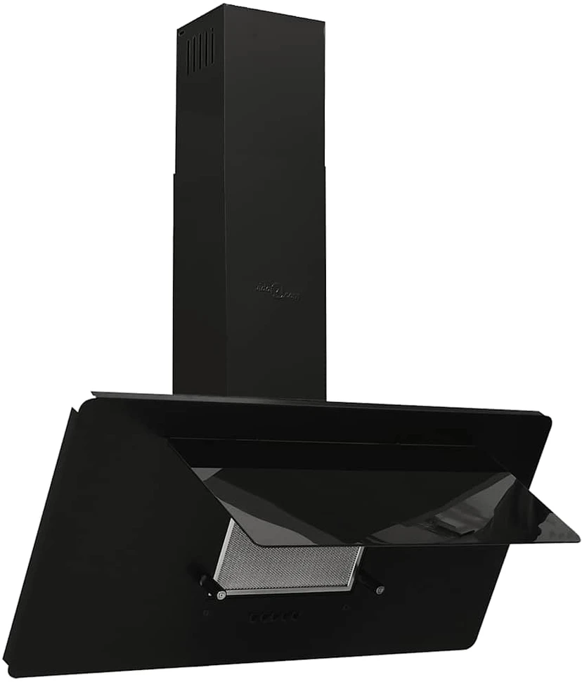 Sieninis gartraukis, juodas, 90cm, plienas ir grūdintas stiklas