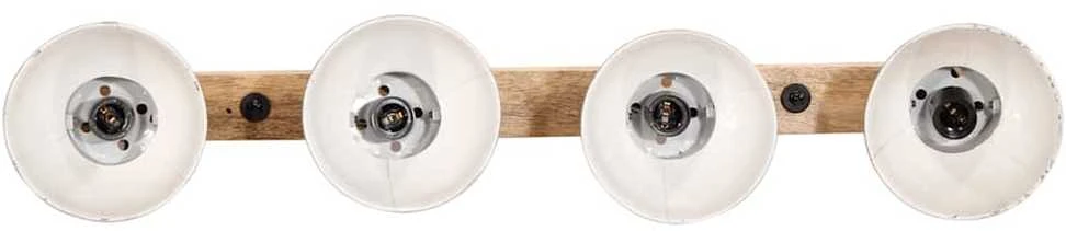 Sieninis šviestuvas, baltintas raudonas, 90x25cm, 25W, E27
