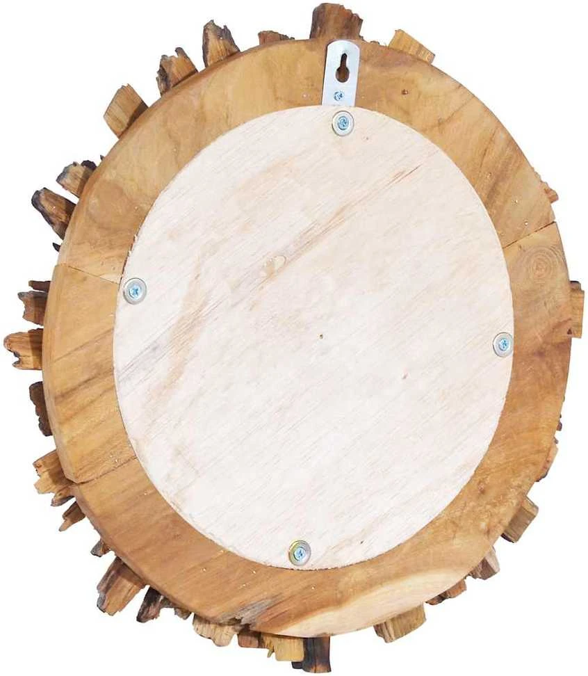 Sieninis veidrodis, 60cm, tikmedžio mediena, apskritas