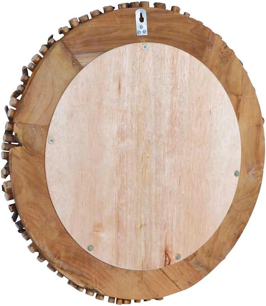 Sieninis veidrodis, 60cm, tikmedžio mediena, apskritas