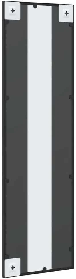 Sieninis veidrodis, juodas, 30x100cm, geležis, stačiakampis
