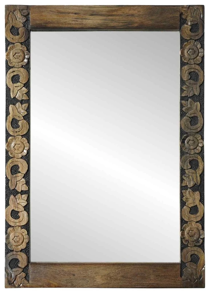 sieninis veidrodis Lazdynų rudas 70 x 50 cm Stačiakampio
