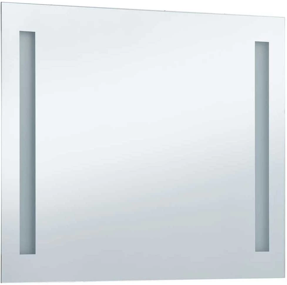 Sieninis vonios kambario veidrodis su LED, 100x60cm