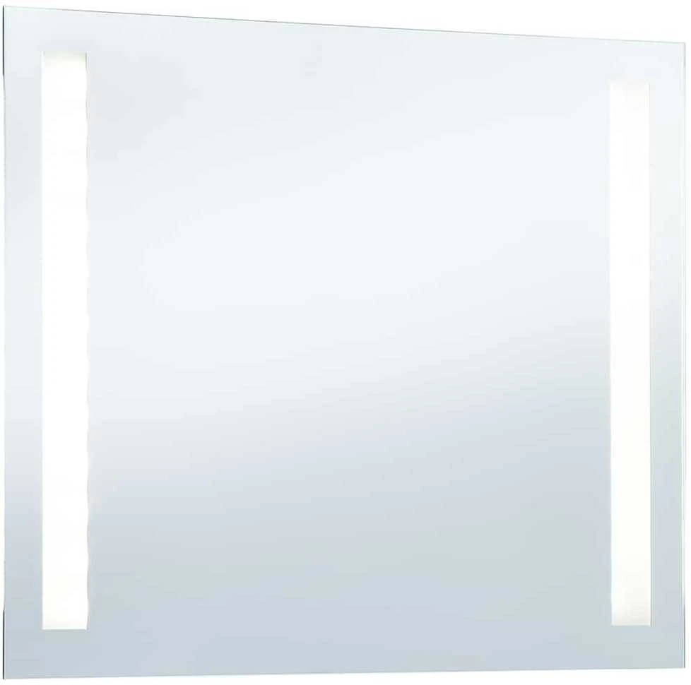 Sieninis vonios kambario veidrodis su LED, 80x60cm