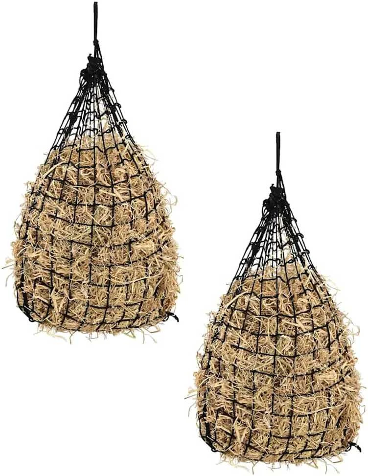 Šieno tinkleliai, 2vnt., juodas, 100x100cm, kvadratinis, PP