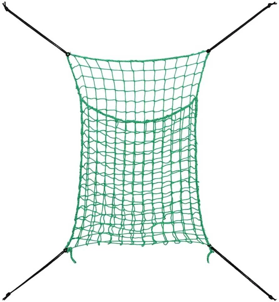 Šieno tinkleliai, 2vnt., žalias, 200x120cm, stačiakampis, PP