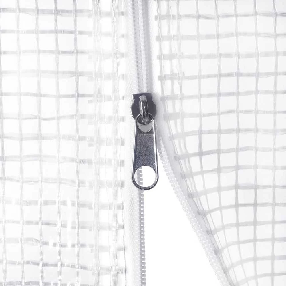 Šiltnamis su plieno rėmu, baltos spalvos, 14x2x2m, 28m²