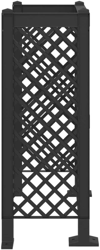 Šiukšliadėžės grotelės Antracito 123 x 47 x 114 cm PP