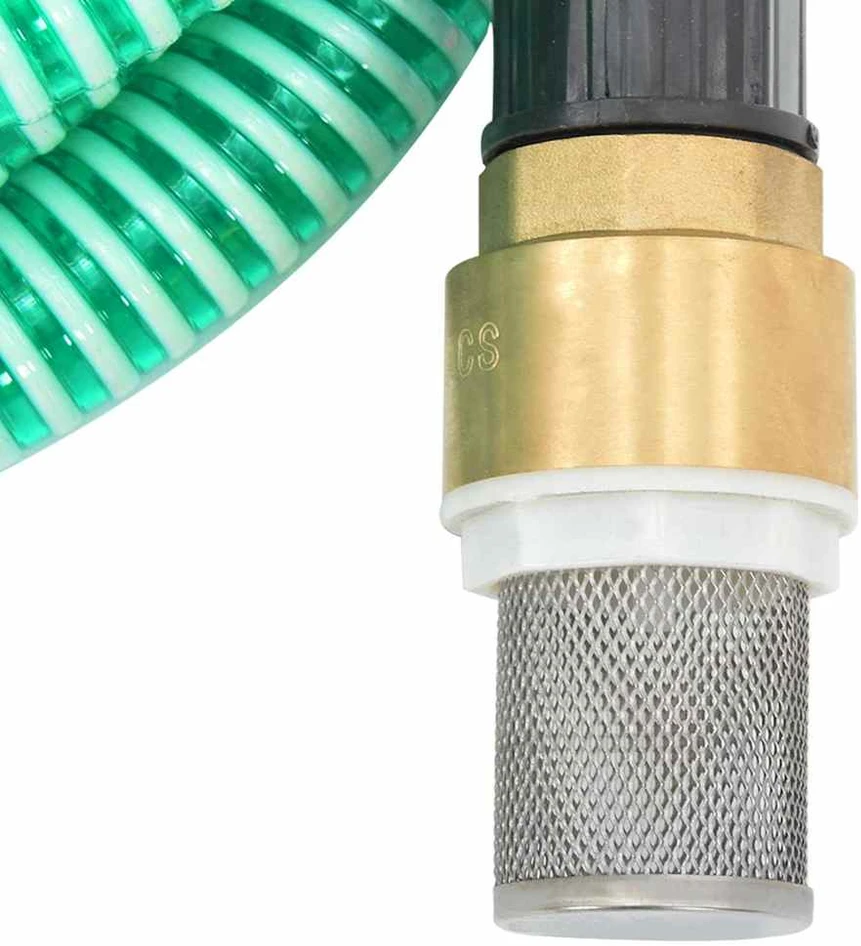 Siurbimo žarna su žalvarinėmis jungtimis, žalia, 1,1", 7m, PVC