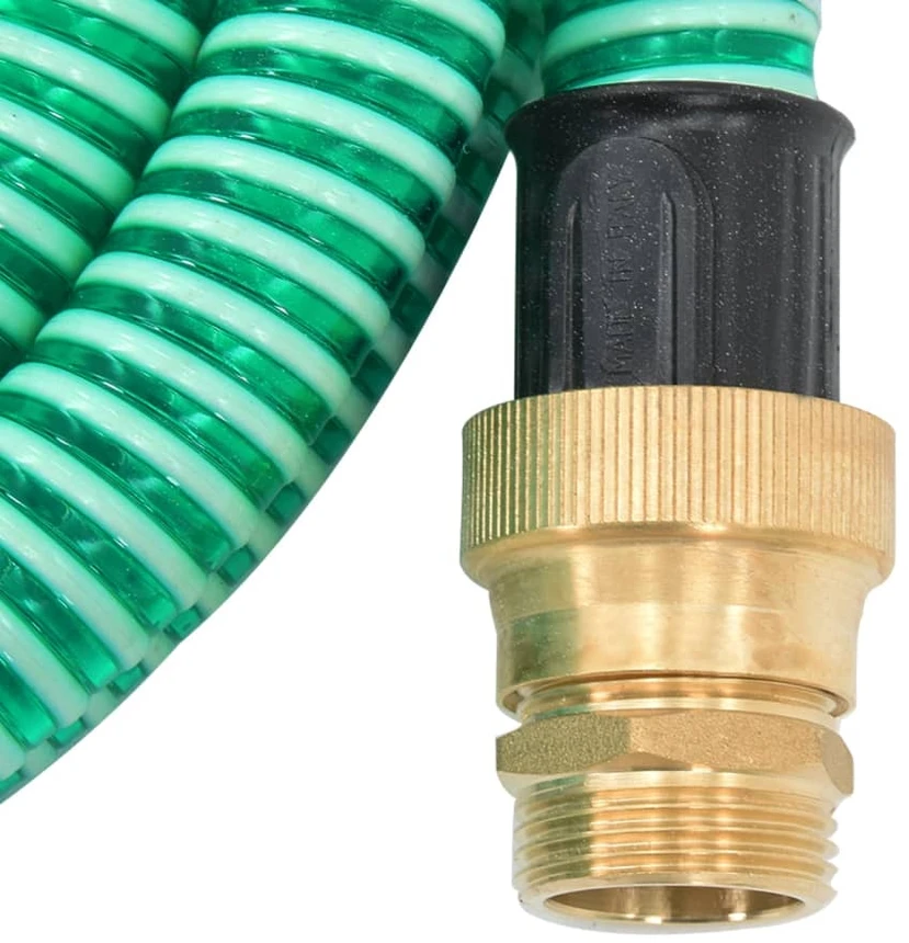 Siurbimo žarna su žalvarinėmis jungtimis, žalia, 1,1", 20m, PVC
