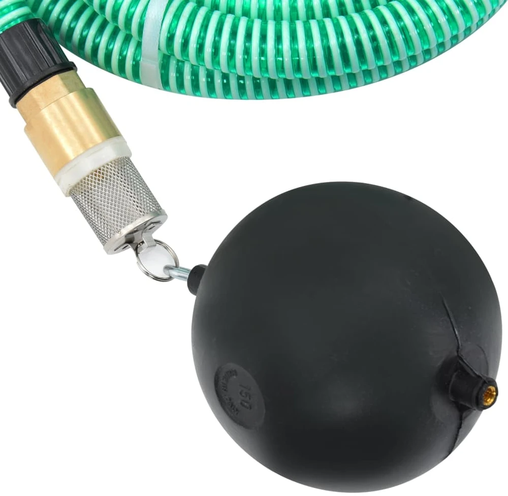 Siurbimo žarna su žalvarinėmis jungtimis, žalia, 1,1", 7m, PVC