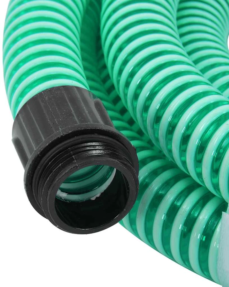 Siurbimo žarna su žalvarinėmis jungtimis, žalia, 1,1", 7m, PVC