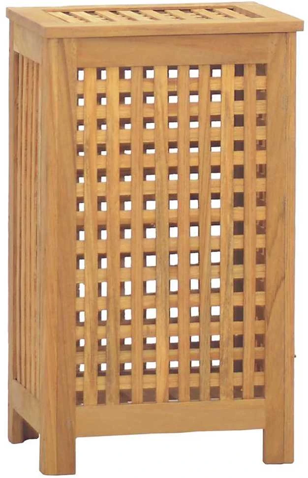 Skalbinių dėžė, 35x25x60cm, tikmedžio medienos masyvas