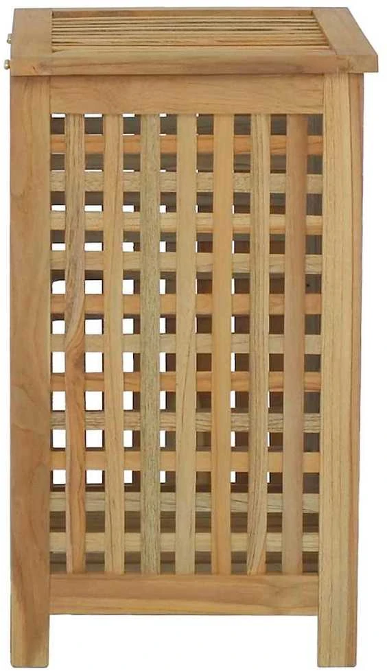 Skalbinių dėžė, 50x35x60cm, tikmedžio medienos masyvas