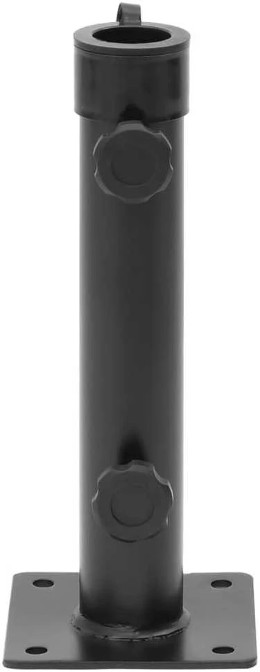Skėčio nuo saulės pagrindas 38/48mm stulpams, juodas, plienas