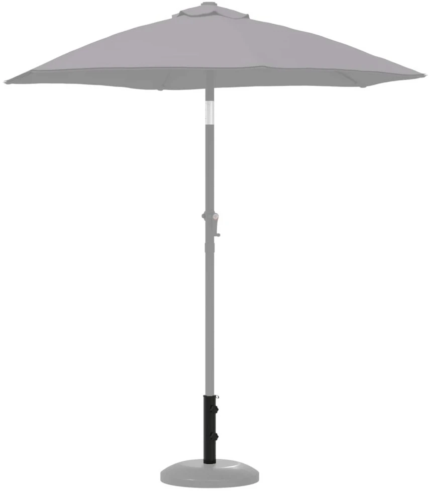 Parasolės stovo vamzdis 0.6kg Juoda Geležis for 40-50 mm Pole