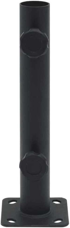 Skėčio pagrindas 32/34/38mm stulpams, matinis juodas, plienas