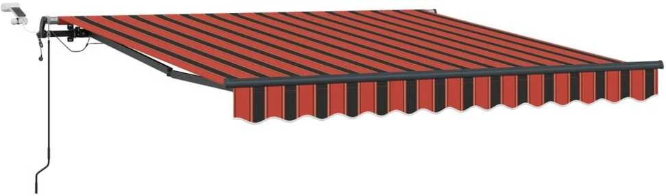 Ištraukiama markizė oranžinė ir ruda 300 x 250 cm Poliesteris