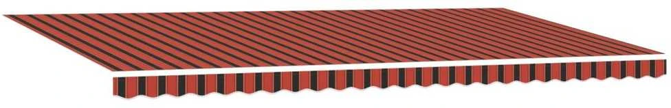 Ištraukiama markizė oranžinė ir ruda 600 × 300 cm Poliesteris