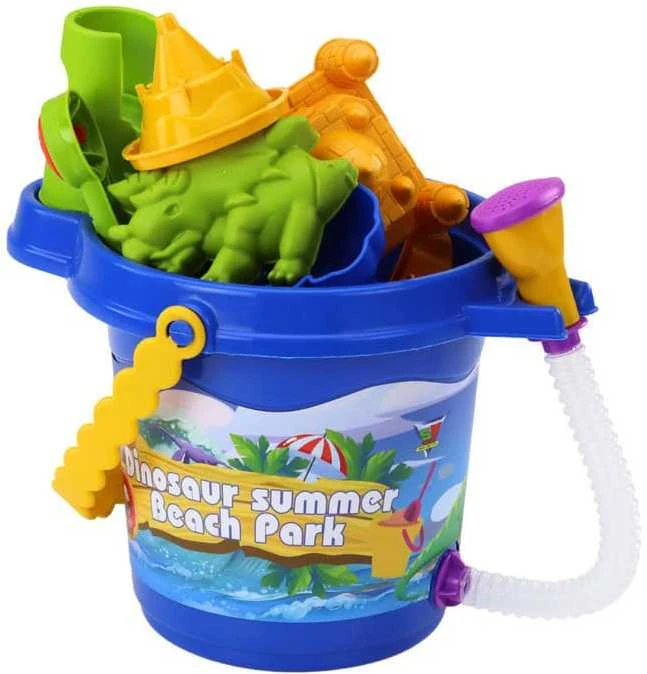 Lean Toys Smėlio Žaislų Rinkinys su Dušu ir Dinozaurų Motyvais