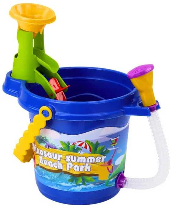 Lean Toys Smėlio Žaislų Rinkinys su Dušu ir Dinozaurų Motyvais